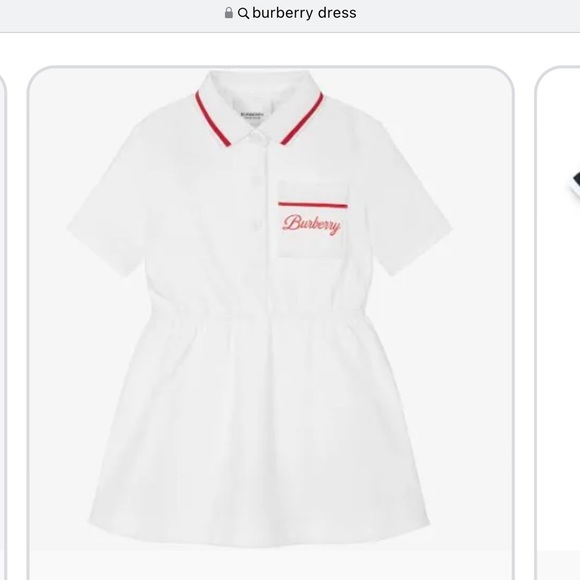 6 mo Burberry-baby girls logo polo dress Casual